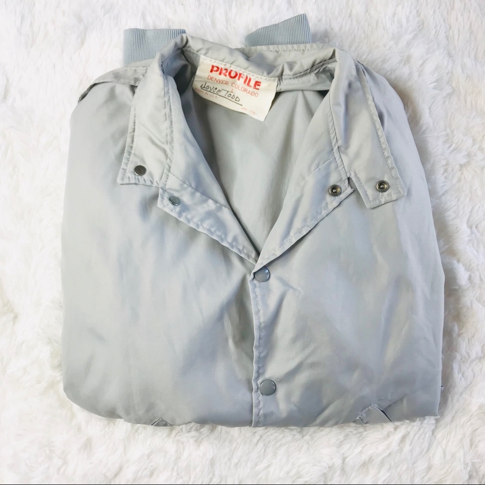 Profile vintage 80’s grey storagetek jacket